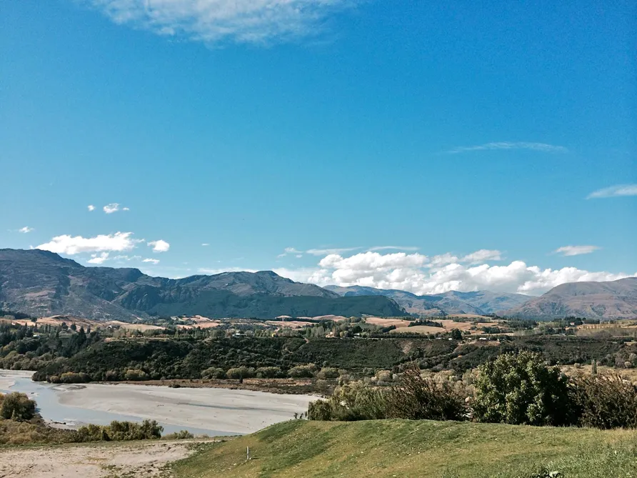 Elevated above the Shotover River