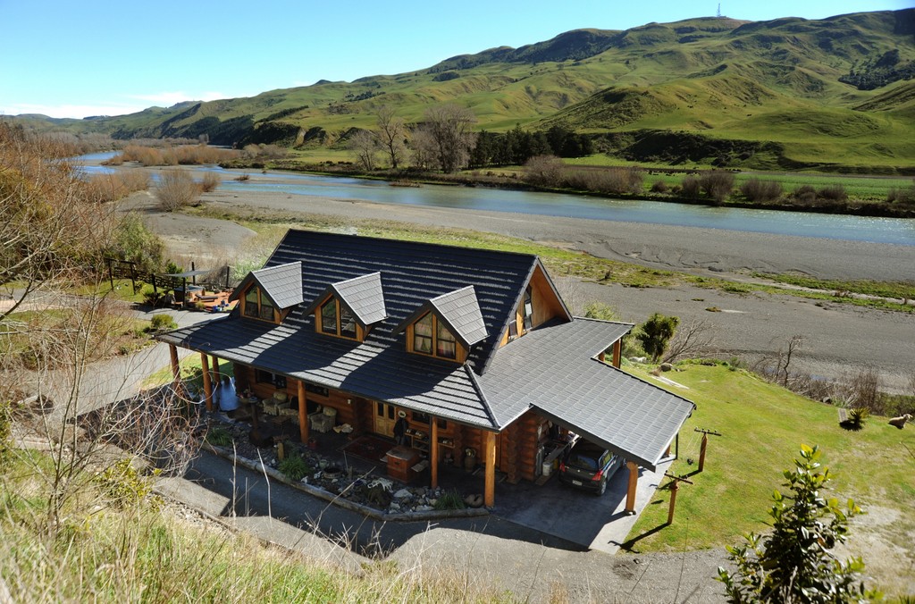 Log House on the Tuki Tuki River