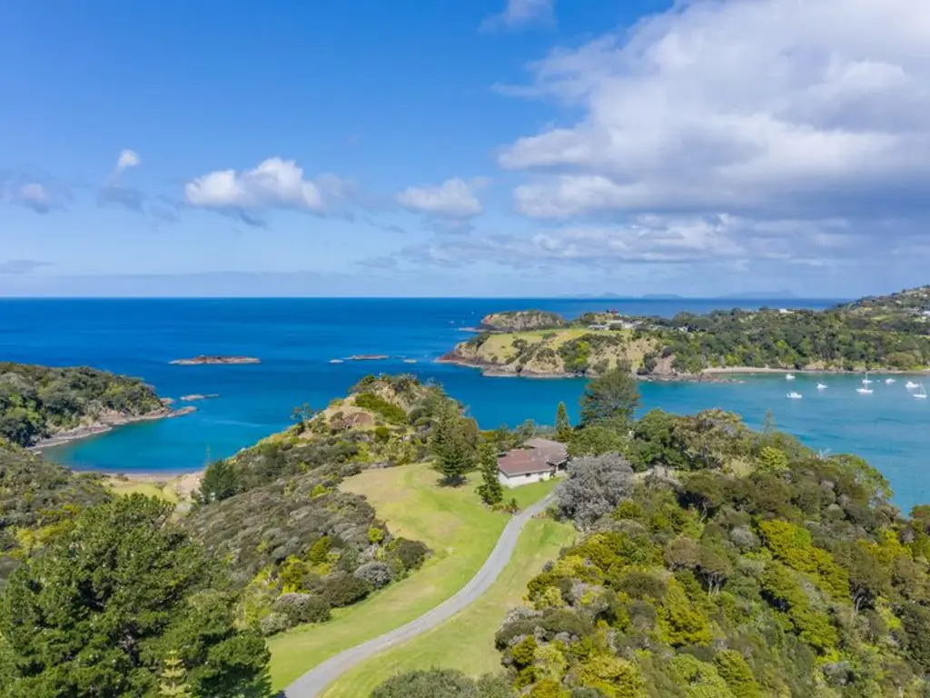 Drone of main house and sea