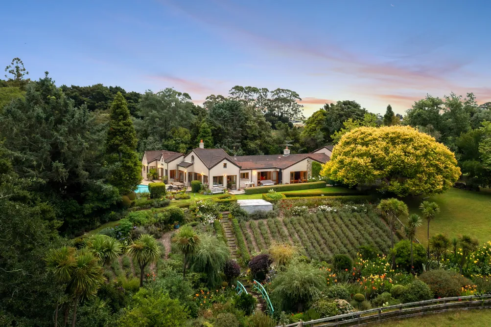 A Private Estate Set Among Park-Like Grounds