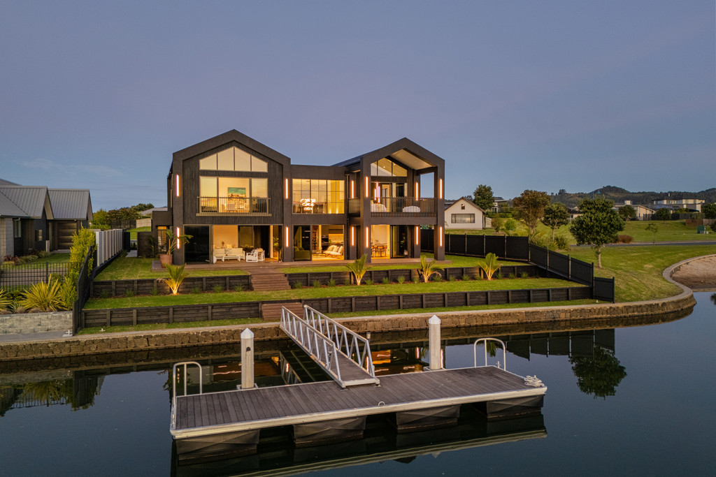 Gold Medal-Winning Canal-Front Whitianga Residence