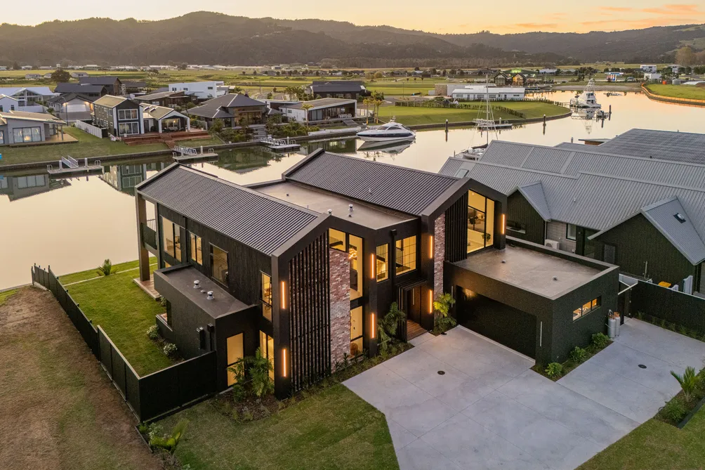 Gold Medal-Winning Canal-Front Whitianga Residence