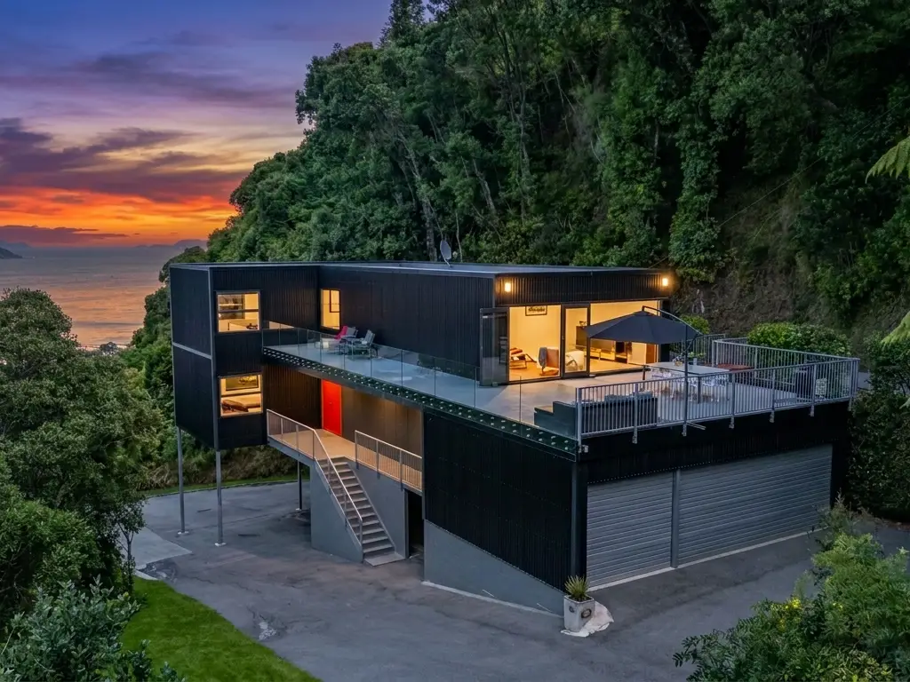 REPLACE house at dusk