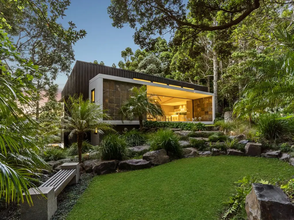 2) Upper level front lawn with garden seat