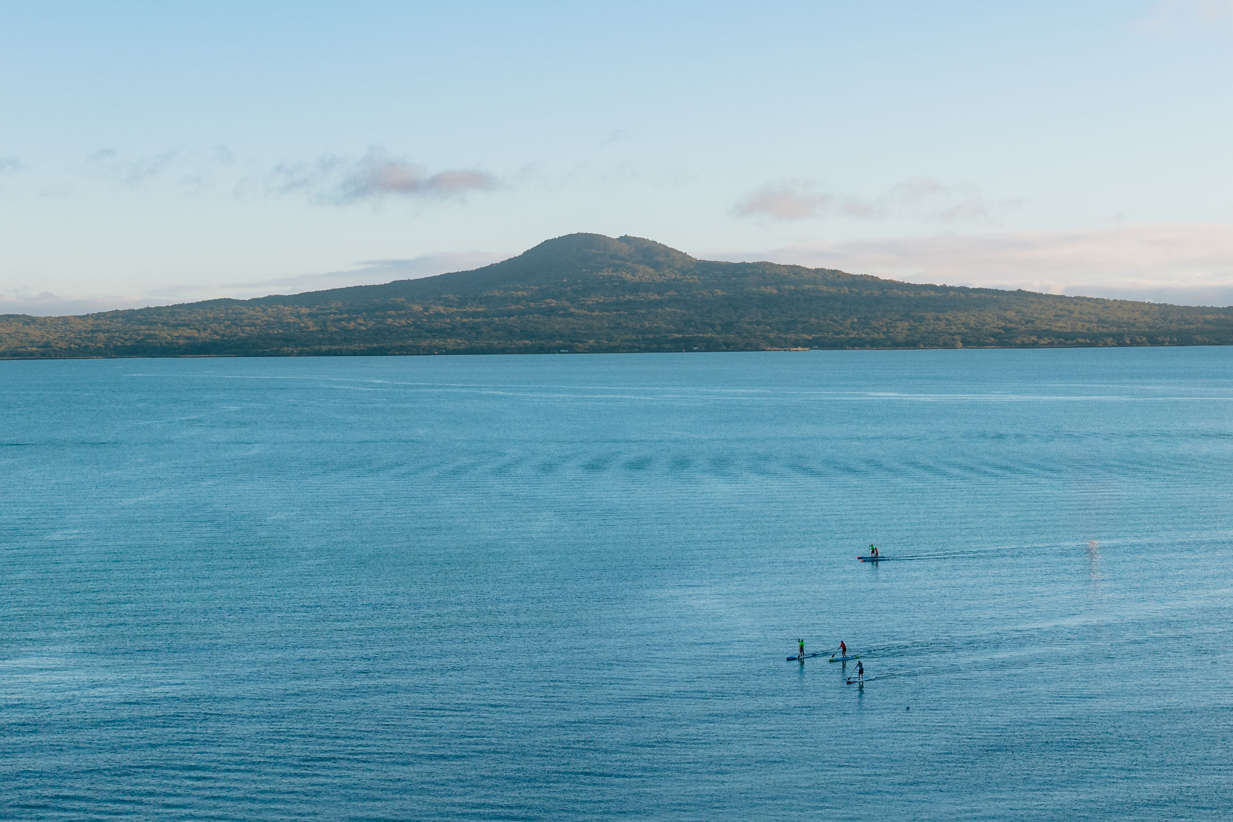 View across the Hauraki Gulf to Rangitoto Island