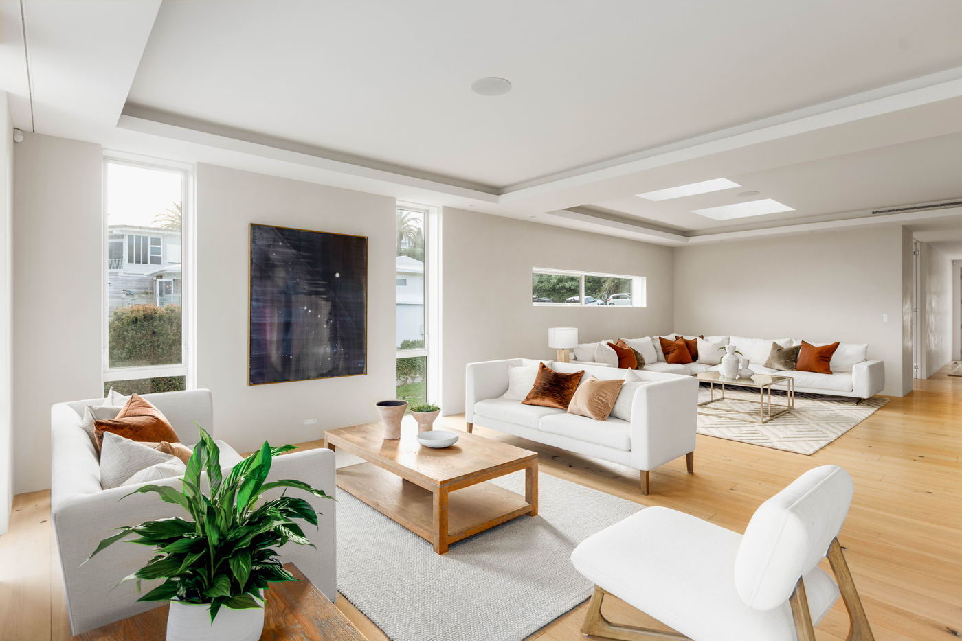 Open-plan living, 20 Springcombe Road, St Heliers