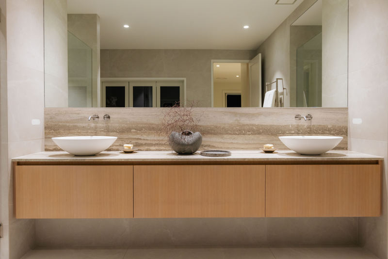 Primary ensuite double vanity, 20 Springcombe Road, St Heliers