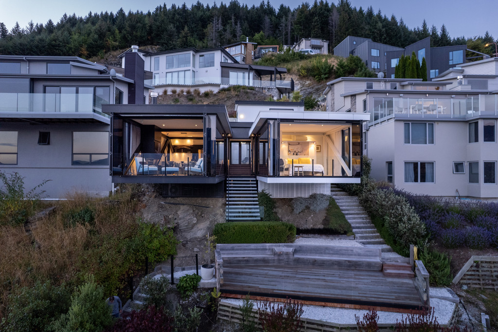 Ebony & Ivory -  Cantilevered Above Lake Wakatipu