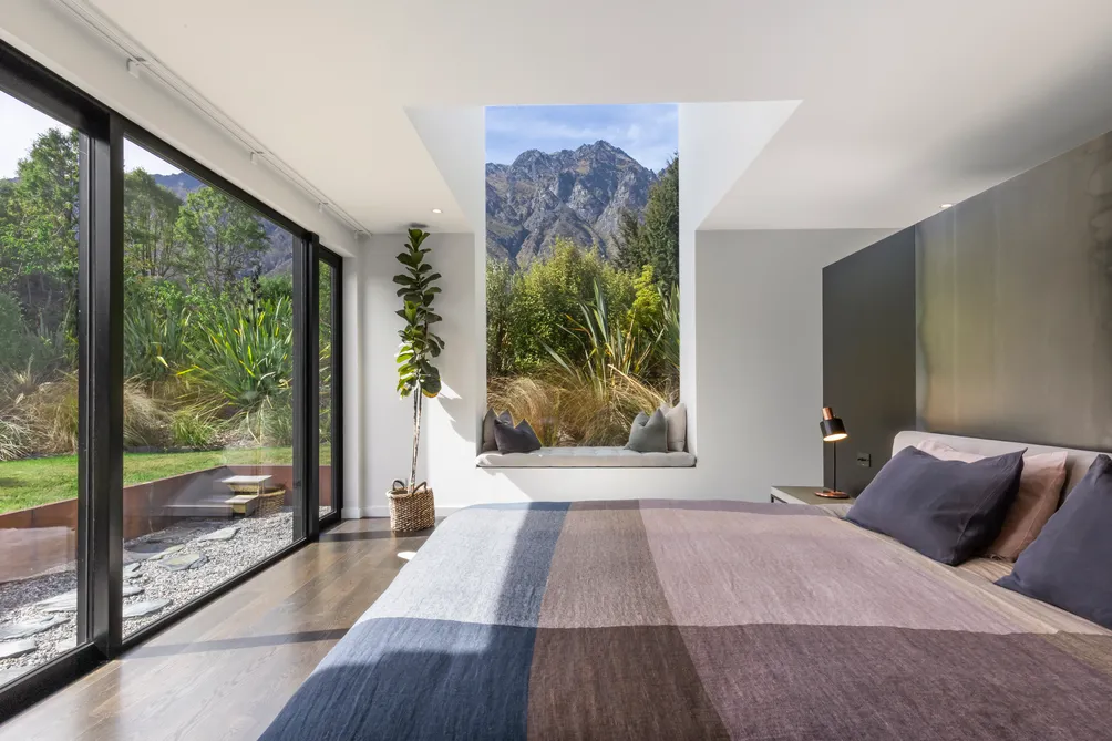 Front-row Remarkables views in private sanctuary setting with hot tub
